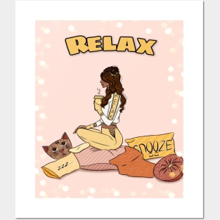 Relax Posters and Art